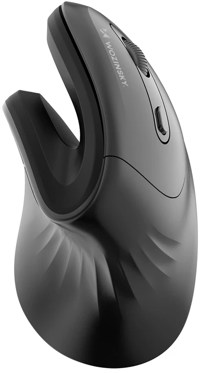 Wozinsky WWM-1076 belaidė vertikali ergonominė pelė 3600 DPI - Juodas