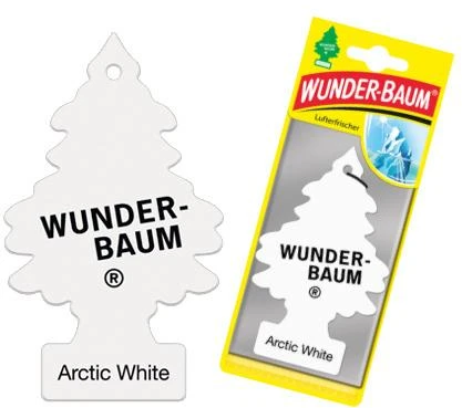 Automobilių oro gaiviklis Wunder-Baum Arctic Baltas