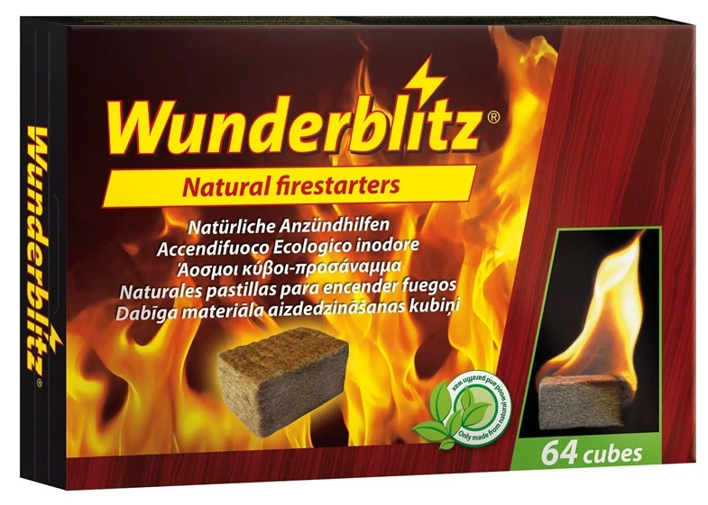 Wunderblitz Ugnies įdegtukai kubeliais, 64 vnt.