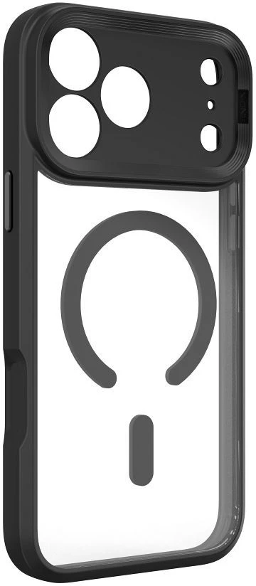Dėklas X-ONE Dropguard 2S compatible with MagSafe for iPhone 18 Pro Max / 17 Pro Max juodas transparent