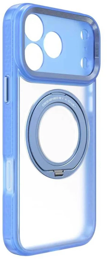 Dėklas X-ONE Dropguard 3S Shock Dominator compatible with MagSafe for iPhone 18 Pro / 17 Pro light mėlynas