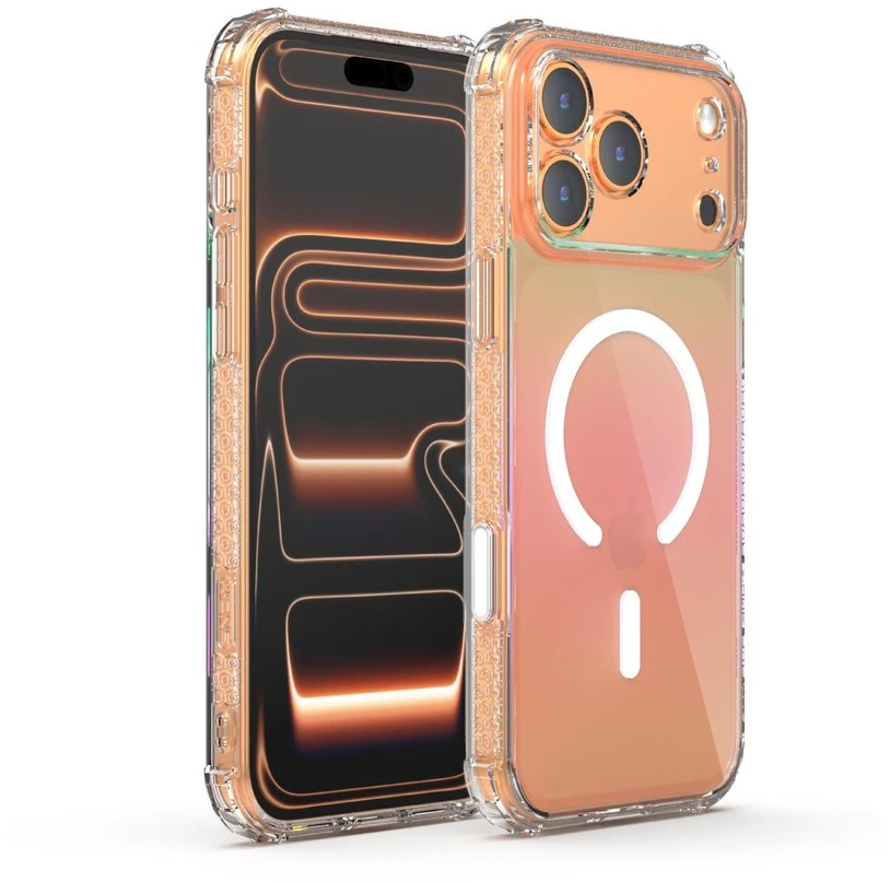 Dėklas X-ONE Dropguard Pro compatible with MagSafe for iPhone 18 Pro / 17 Pro hologram