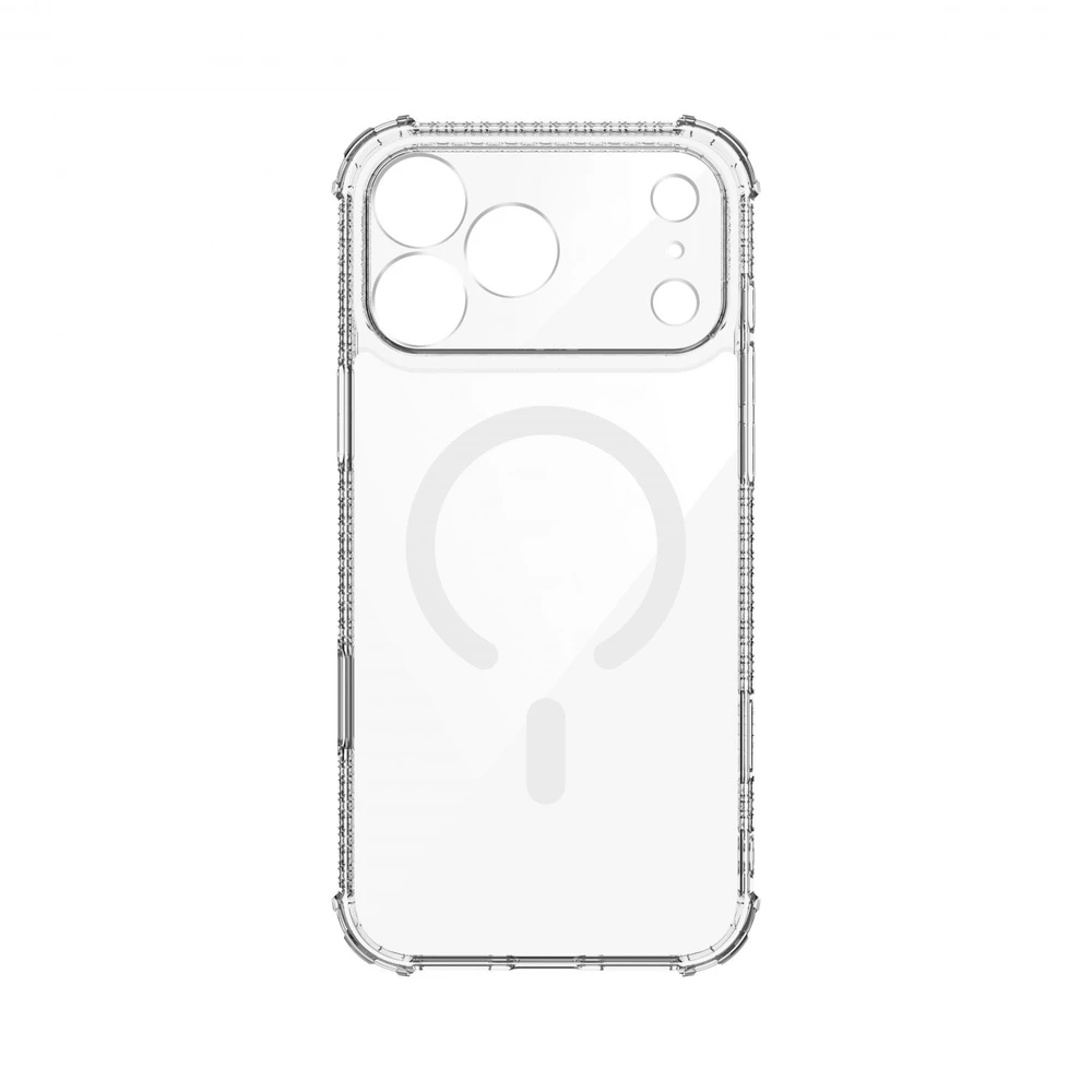 Dėklas X-ONE Dropguard Pro compatible with MagSafe for iPhone 18 Pro Max / 17 Pro Max glitter baltas
