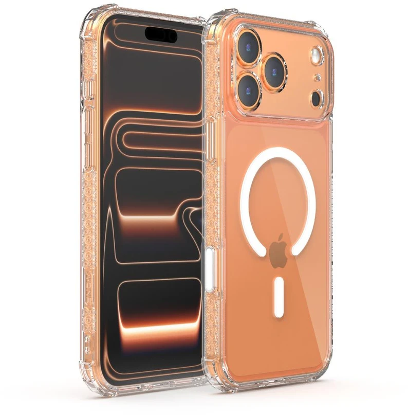 Dėklas X-ONE Dropguard Pro compatible with MagSafe for iPhone 18 Pro / 17 Pro transparent