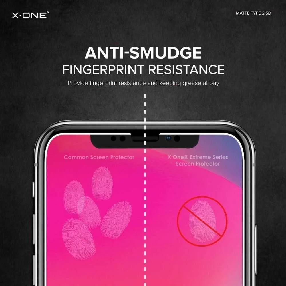 X-ONE Full Cover Extra Strong Crystal Clear – skirtas iPhone 11 Pro Max (visi klijai) grūdintas stiklas 9H