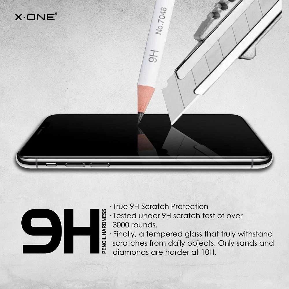 X-ONE Full Cover Extra Strong Matte – skirtas iPhone 15 Plus/16 Plus grūdintas stiklas 9H