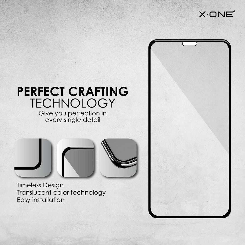 X-ONE Full Cover Extra Strong Matte – skirtas iPhone 12 mini grūdintas stiklas 9H
