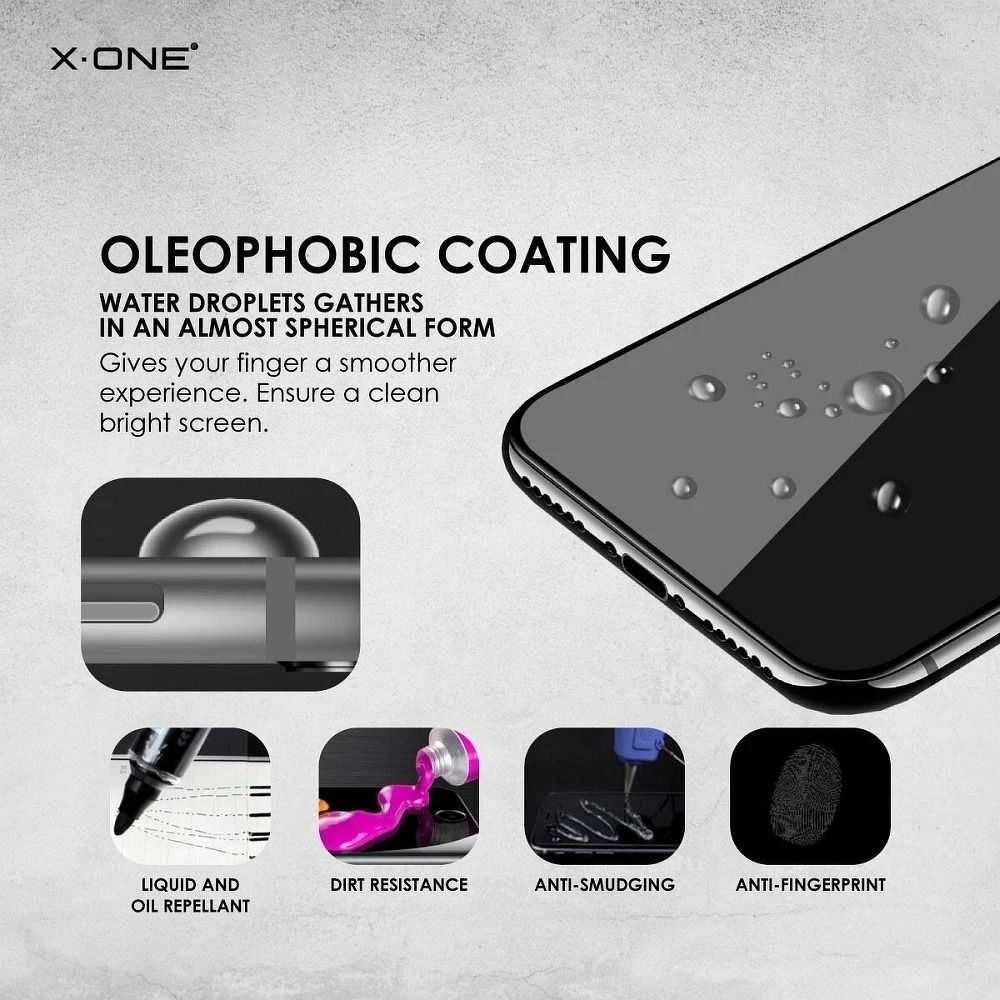 X-ONE Full Cover Extra Strong Matte – skirtas iPhone 12/12 Pro grūdintas stiklas 9H