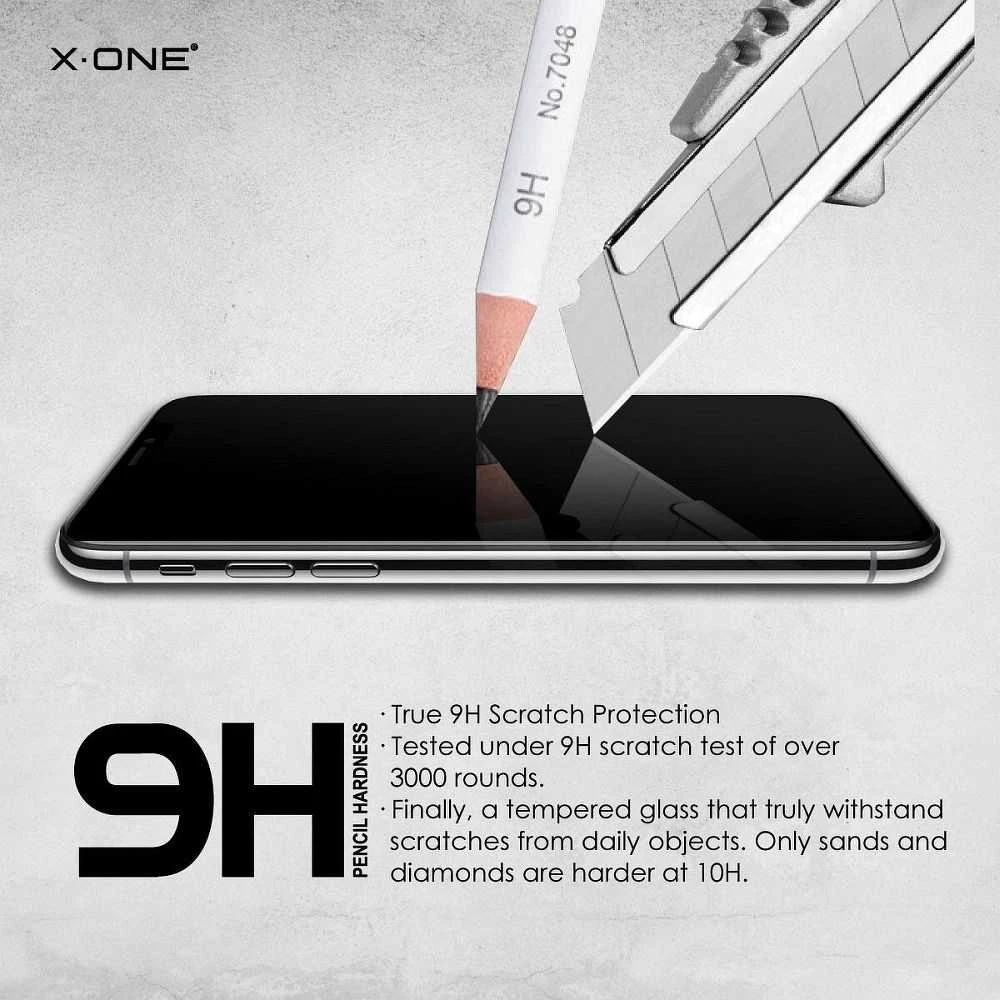 X-ONE Full Cover Extra Strong Matte – skirtas iPhone 12/12 Pro grūdintas stiklas 9H