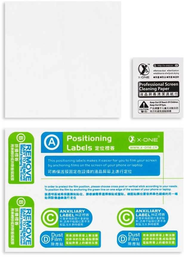 X-ONE Full Cover Extra Strong Crystal Clear - for iPhone 16 Pro / 17 / 17 Pro / 18 / 18 Pro tempered glass 9H