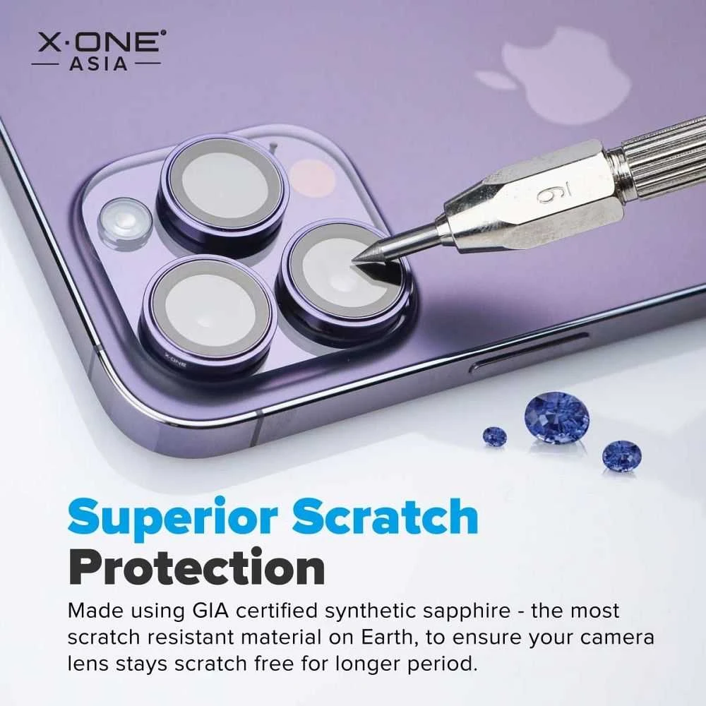 Sapphire kameros objektyvo stiklas, skirtas iPhone 16 / 16 PLUS X-One Camera Armor Pro
