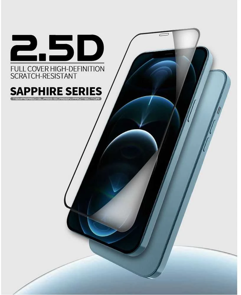 X-ONE 2.5D pilnas dėklas SAPPHIRE – skirtas iPhone 15 Pro