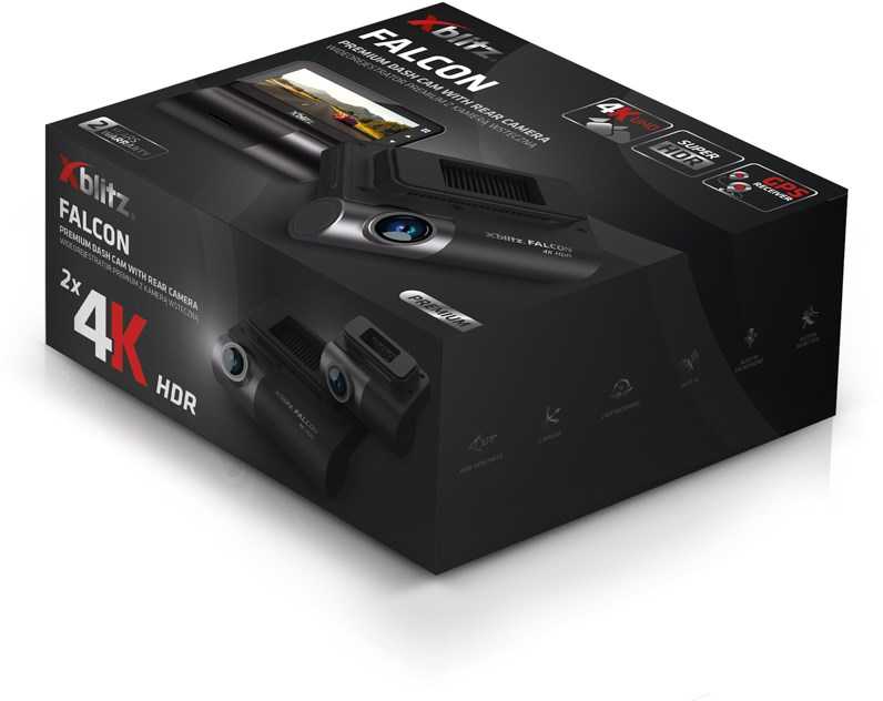 XBLITZ FALCON PREMIUM DVR WITH REARVIEW CAMERA