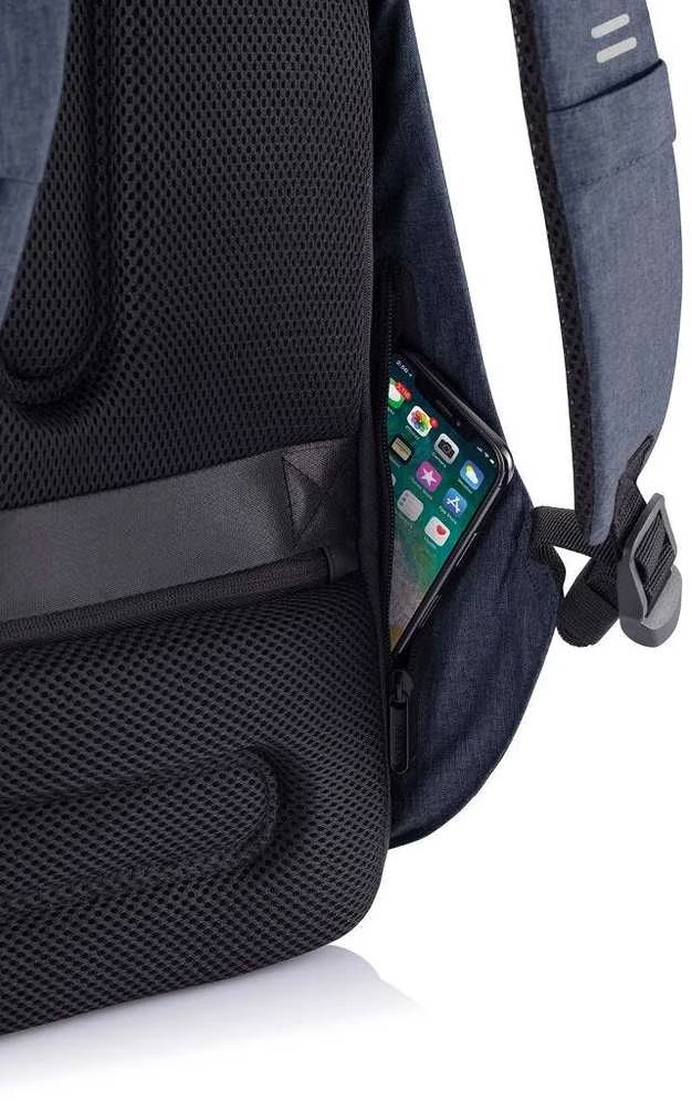 Kuprinė su apsauga nuo vagių XD Design Bobby Hero Regular, Mėlynos spalvos (Pažeista pakuotė)