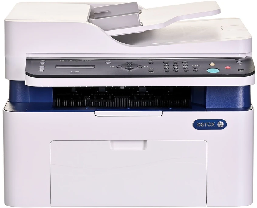 Spausdintuvas Xerox WorkCentre 3025NI, A4, kopijavimas / spausdinimas / nuskaitymas / faksas, ADF, 20 ppm, 15 000 mėn., 128 Mb, 8,5 sek., 150 lapų, USB 2.0, WiFi, Tinklinis