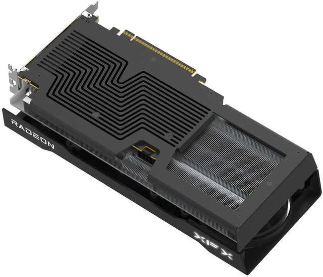 Vaizdo plokštė „XFX Radeon RX 9060 XT Swift“ trijų ventiliatorių 16 GB OC