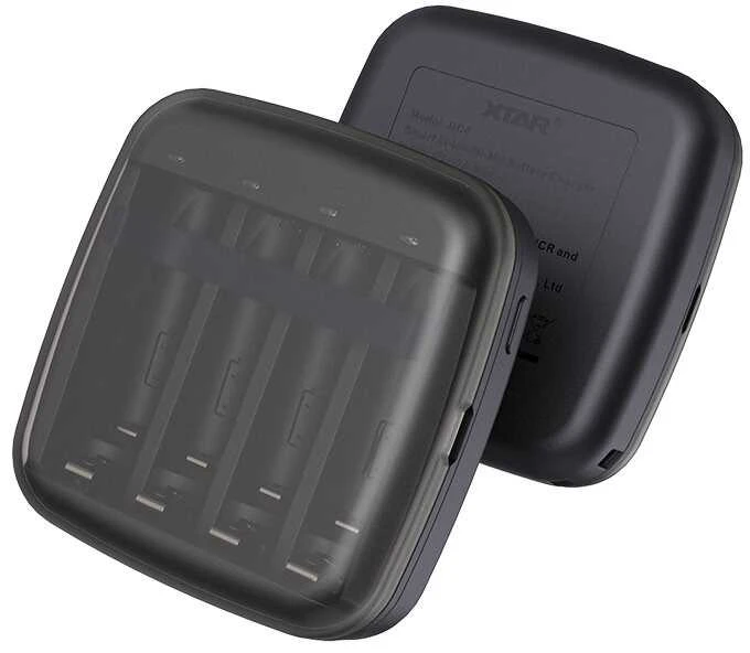 Xtar Ni-MH ir 1,5V Li-ion AA/AAA akumuliatorių įkroviklis su Powerbank funkcija BC4