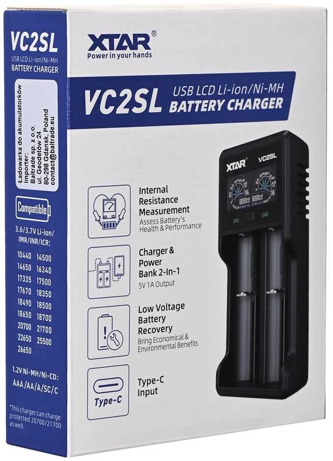 KROVIKLIS BAT-RECHARGE/VC2SL XTAR