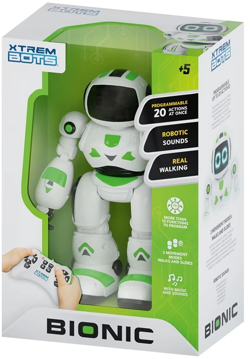 Xtrem_Bots XTREM BOTS XTREAM BOTS Interaktyvus robotas „Bionic“