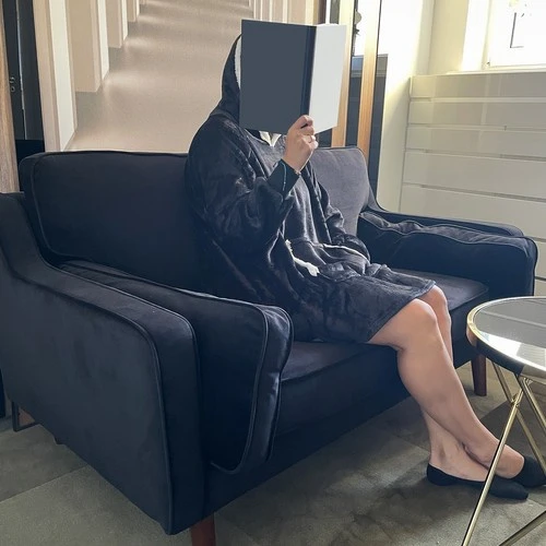 XXL sweatshirt - blanket juodas Ruhhy 24403