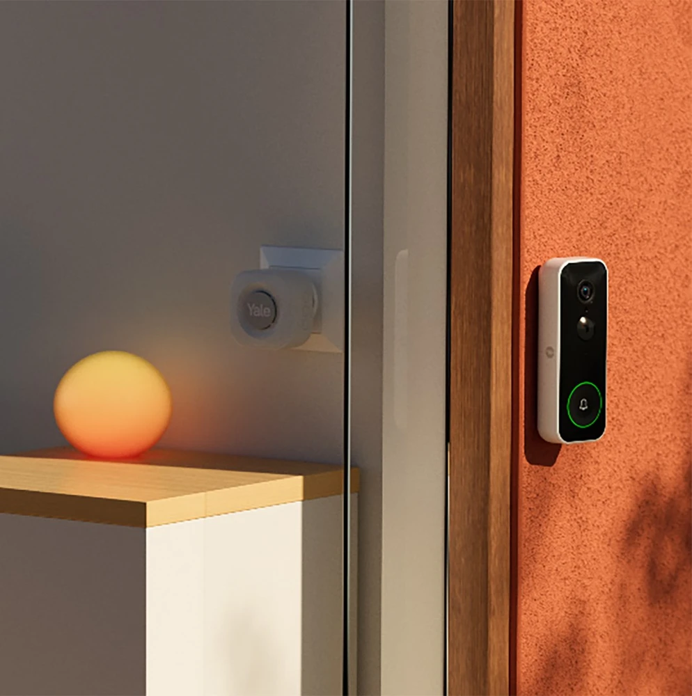Yale SV-VDB-1A-W doorbell chime Juodas, Baltas