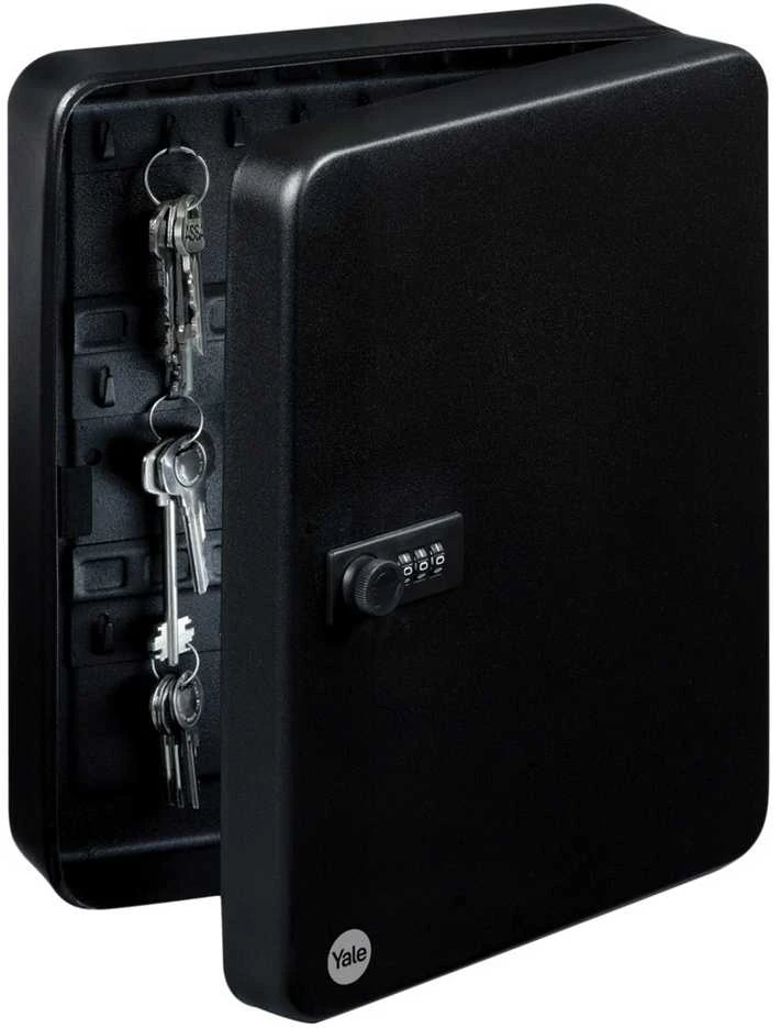 Raktų Dėžutė - Yale YKB/200/BB2 Metalinė Kodo Spyna Ant Sienos Juoda