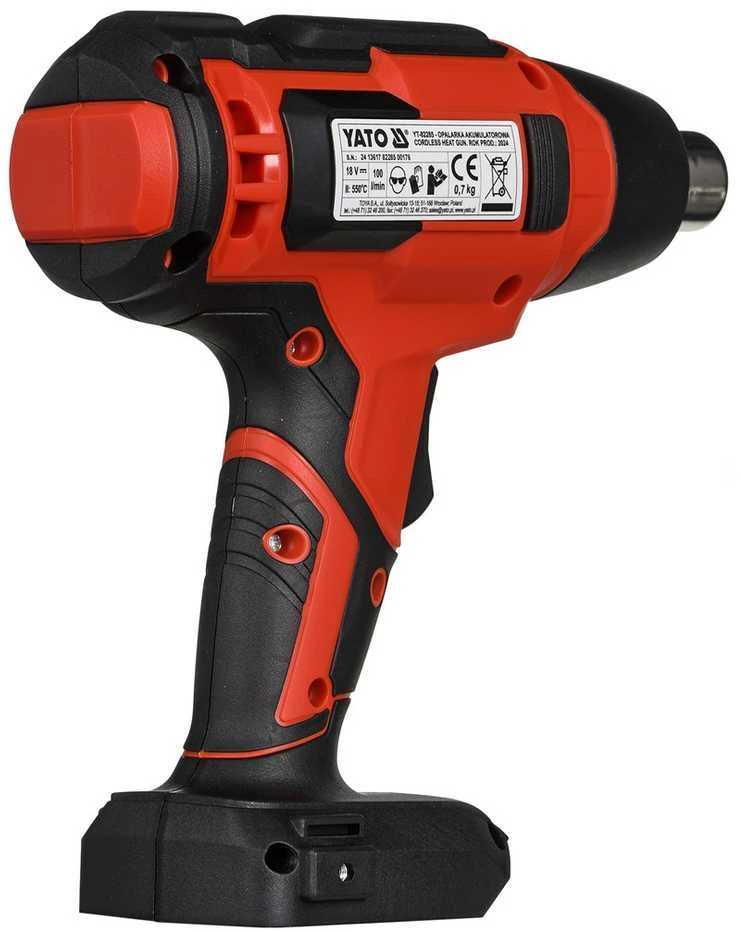 YATO ŠILDYMAS 18V℃550° II PAVAROS / BE AKUMULIATORIŲ IR ĮKROVIMO