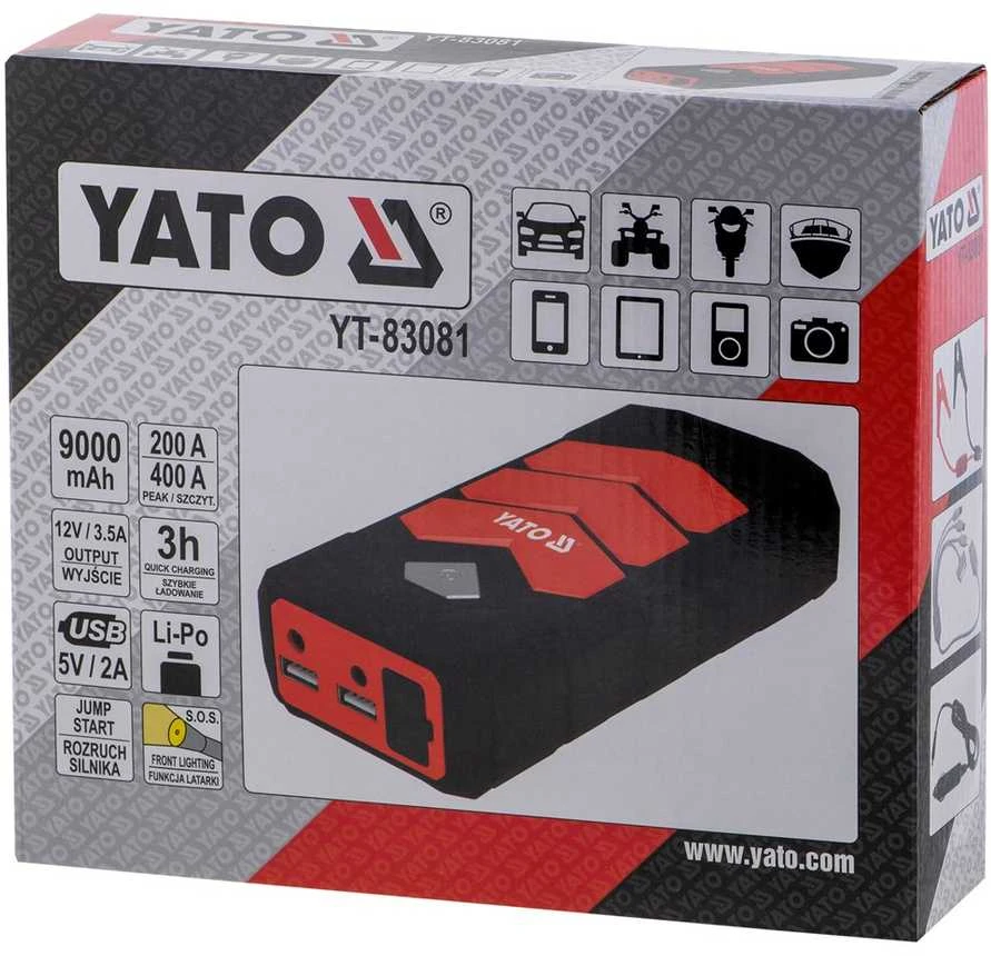 Pakrovėjas Yato Power bank; 9000 mAh