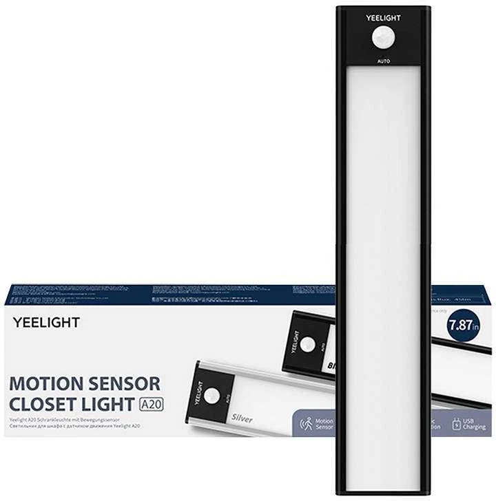 Yeelight Motion sensor spintos šviesa YLCG002 100 lm 1.8 W 2700 K Juodas 20cm ilgis 5 V