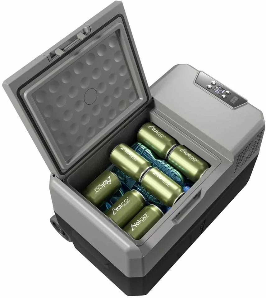 Yolco BCX30 Pilkas fridge Portable (placement) 28 L F Juodas, Pilkas