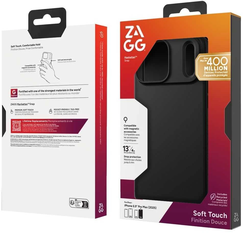ZAGG Manhattan Snap MagSafe dėklas, skirtas iPhone 17 Pro Max – Judas