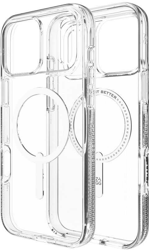 ZAGG Crystal Palace Snap – permatomas MagSafe dėklas, skirtas iPhone 17 Pro Max telefonui