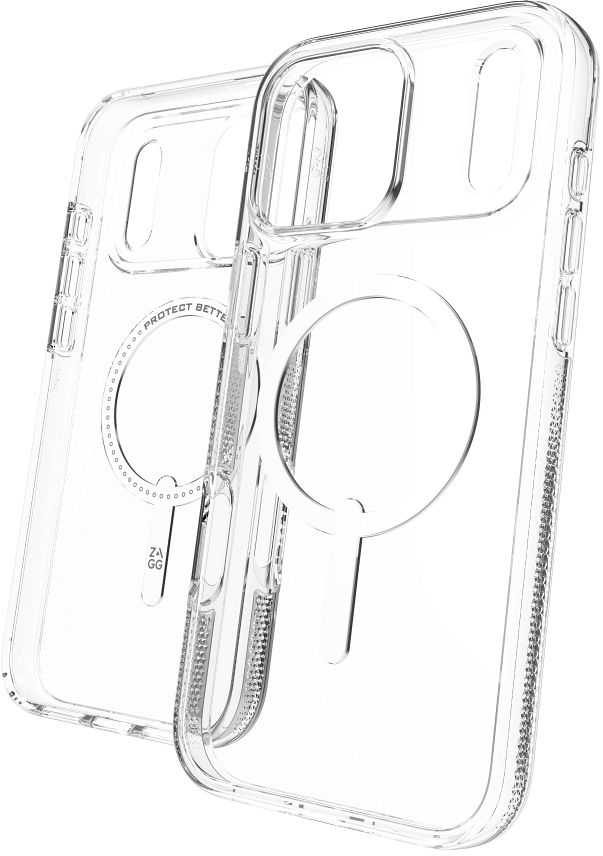 ZAGG Crystal Palace Snap – permatomas MagSafe dėklas, skirtas iPhone 17 Pro Max telefonui