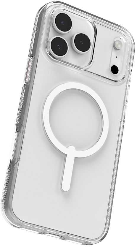 ZAGG Crystal Palace Snap – permatomas MagSafe dėklas, skirtas iPhone 17 Pro Max telefonui