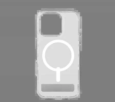 ZAGG Crystal Palace Snap Kickstand MagSafe dėklas su stovu iPhone 16 Pro – skaidrus
