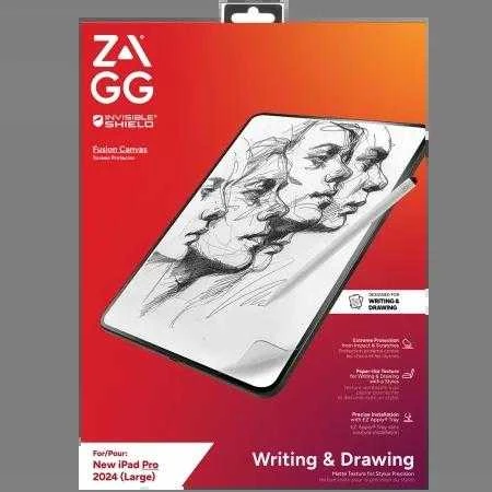 Stanley ZAGG InvisibleShield Fusion Canvas Antibakterinė apsauga Plėvelė Imituojantis popierius Apple iPad Pro 13" 2024 m