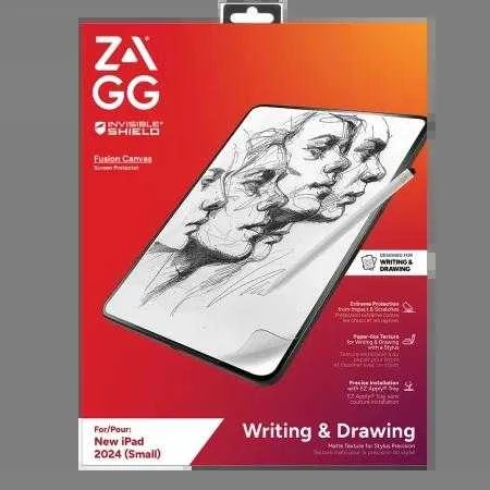 ZAGG InvisibleShield Fusion Canvas Antibakterinė apsauga Plėvelė Imituojantis popierius Apple iPad Pro 11" 2024 m