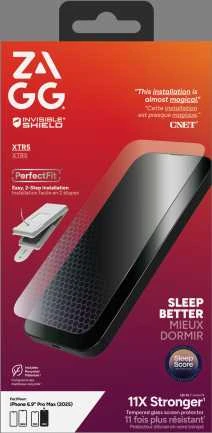 ZAGG Invisibleshield Glass XTR5 grafeno ekrano apsauga su Mėlyna šviesos filtru, skirta iPhone 17 Pro Max
