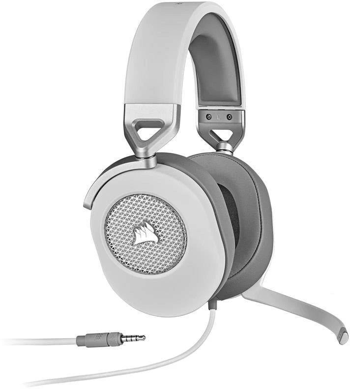 Žaidimų ausinės Corsair HS65 Surround. baltas