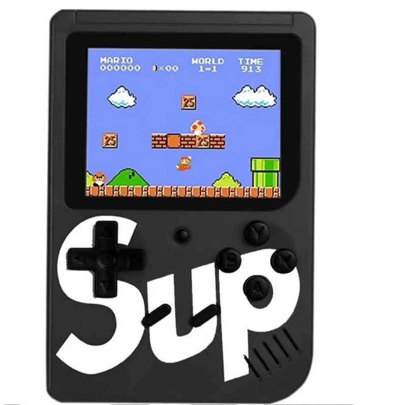Žaidimų konsolė Riff Retro mini Sup Game (3" LCD) su 400 žaidimų, Juoda