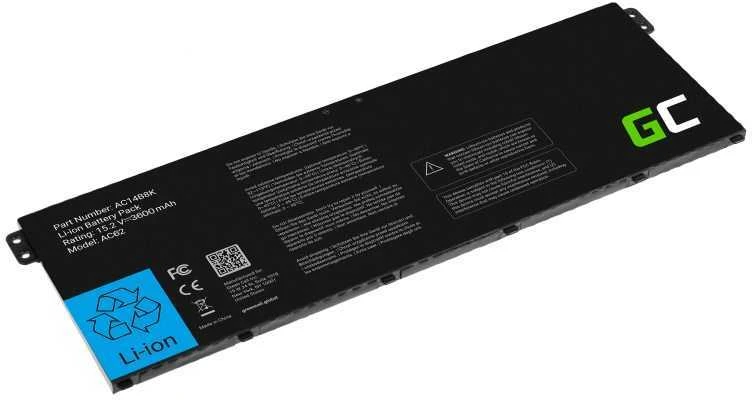 Green Cell Žalias Cell GREENCELL AC62 Bateria Žalias Cell AC14B3K AC14B8K do Acer Aspire 5 A515 A517 E15 ES1-512 ES1-53