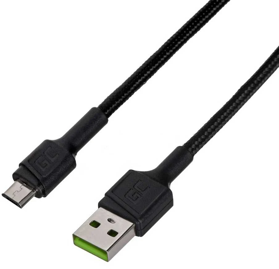 Green Cell Žalias Cell Kabelis Žalias Cell GC PowerStream USB-A - Micro USB 30 cm greitas įkrovimas Ultra Charge, QC 3.0