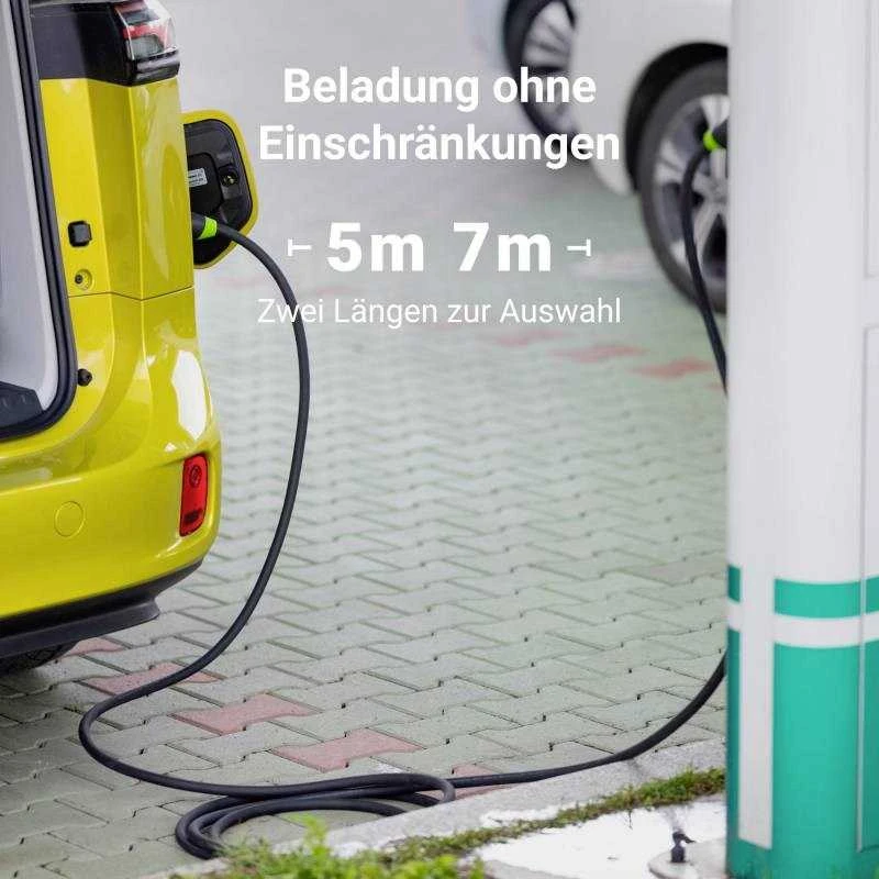 Green Cell Žalias Cell Žalias CELL kabelis EV GC Snap 22kW 5m Type 2