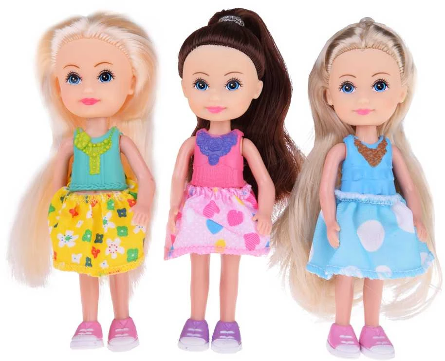 Jokomisiada Žavingos mini lėlės, su kuriomis galima žaisti. Lėlė 12 cm, 6 vnt. ZA4755