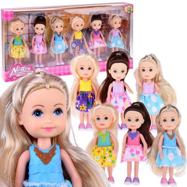 Jokomisiada Žavingos mini lėlės, su kuriomis galima žaisti. Lėlė 12 cm, 6 vnt. ZA4755