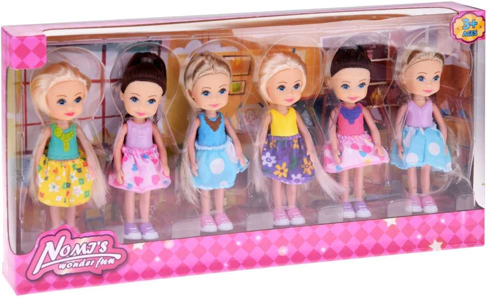 Jokomisiada Žavingos mini lėlės, su kuriomis galima žaisti. Lėlė 12 cm, 6 vnt. ZA4755