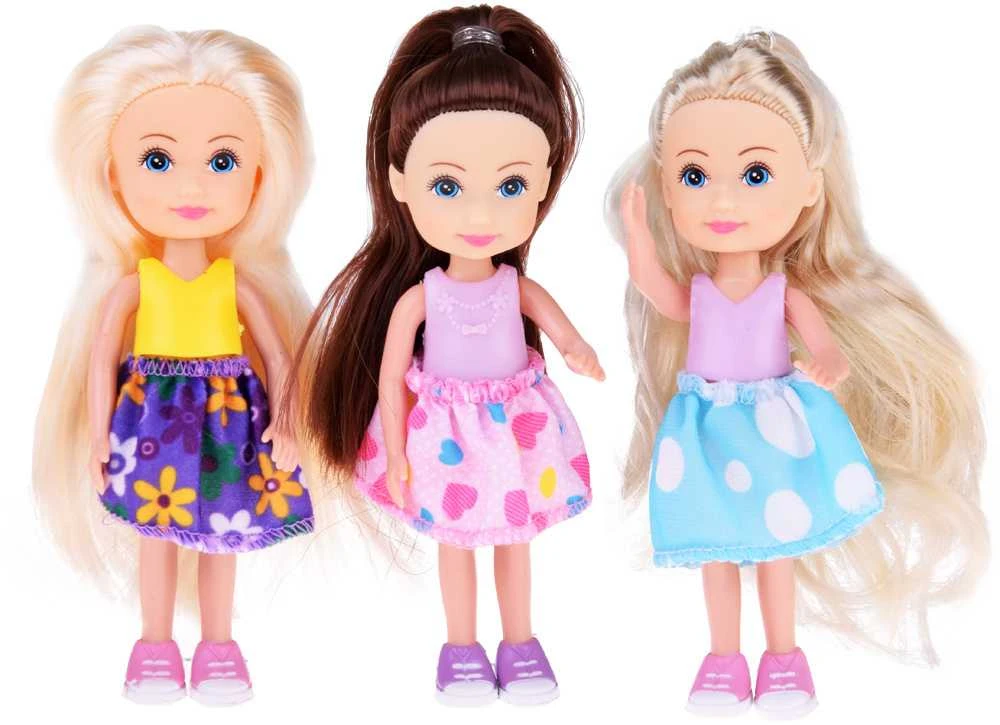 Jokomisiada Žavingos mini lėlės, su kuriomis galima žaisti. Lėlė 12 cm, 6 vnt. ZA4755