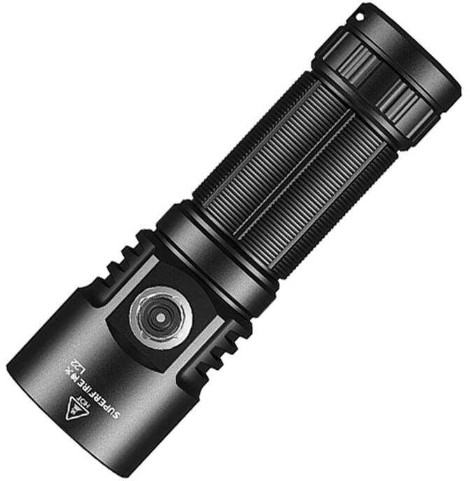 Superfire Žibintuvėlis L22, 5000lm, 60W, įkraunamas USB C 1x 26650 5000mAh, 190g