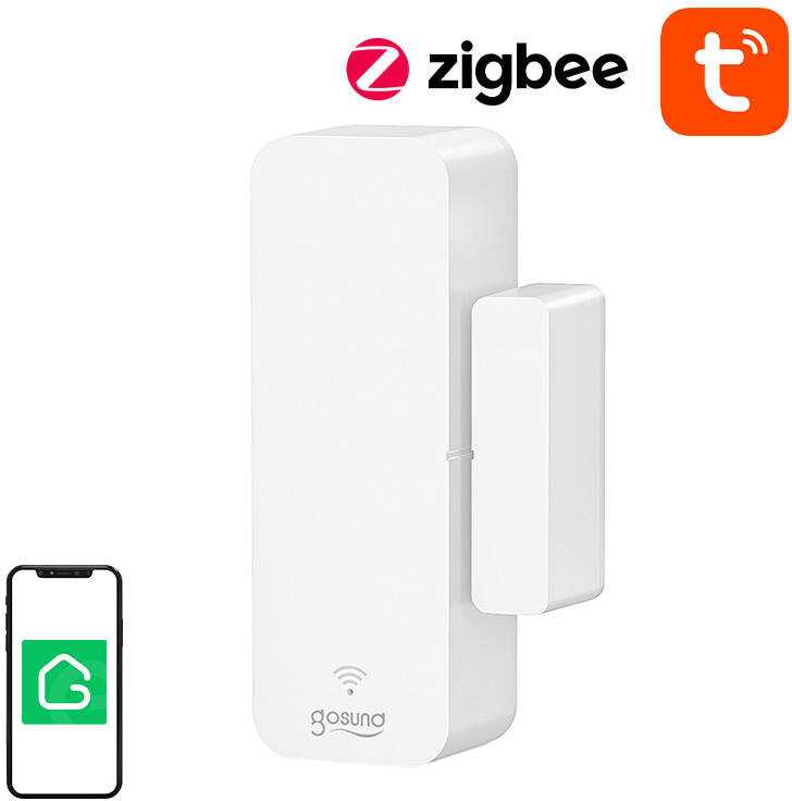 Zigbee Gosund ST18 išmanusis durų ir langų atidarymo jutiklis Tuya