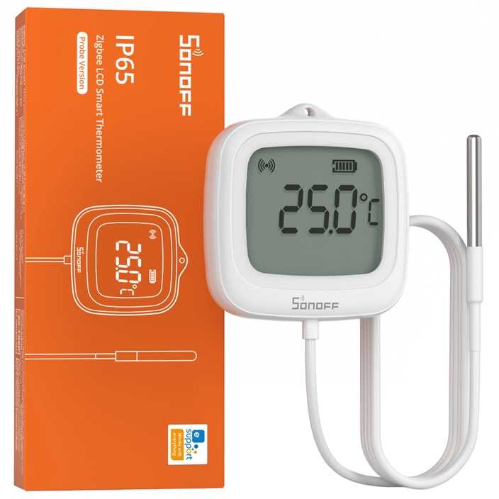 Czujnik Temperatury ZigBee LCD Sonoff SNZB-02LD (su sondą)
